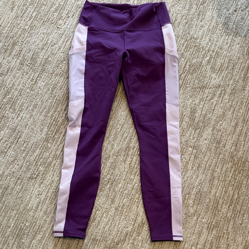Fabletics Purple and Pink Shapewear Leggings